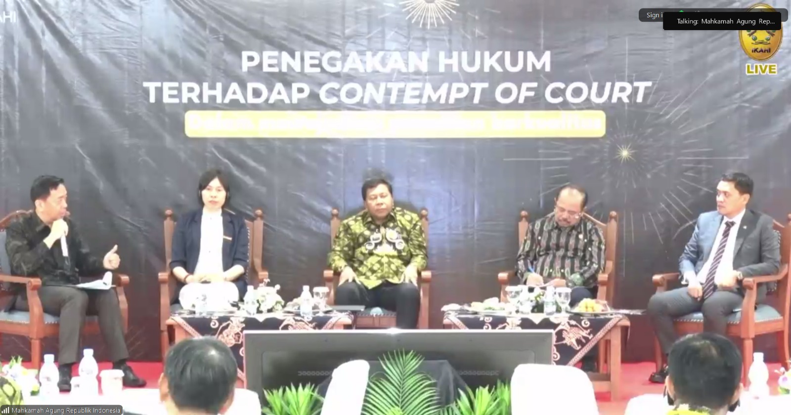 Diskusi IKAHI contempt of court 1