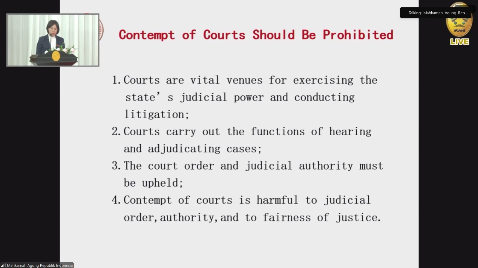 Diskusi IKAHI contempt of court 4