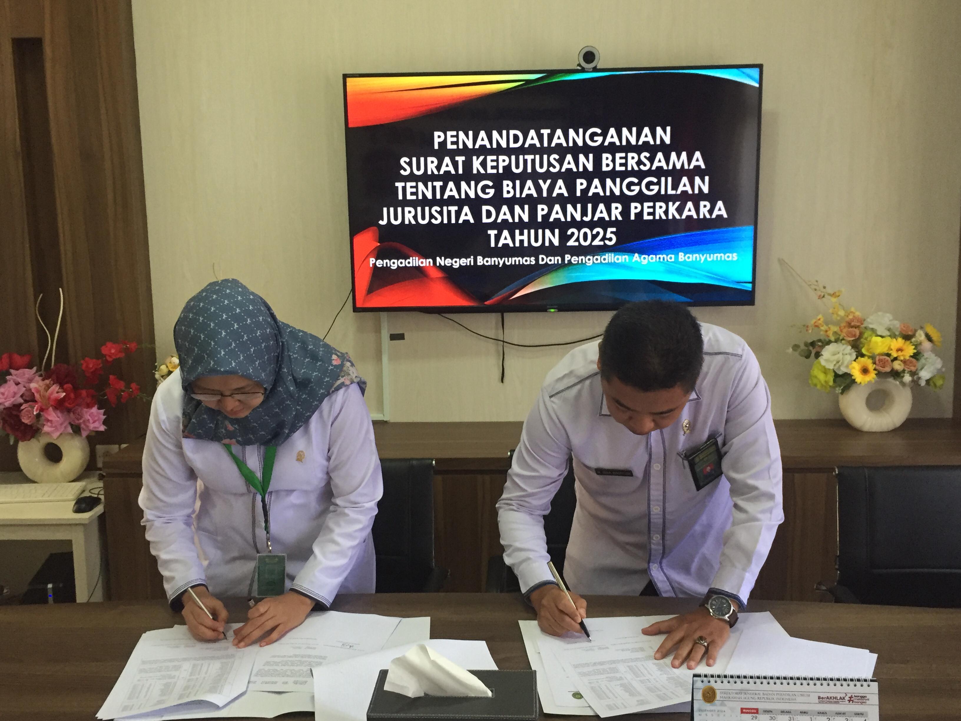 Penandatanganan SKB PN dan PA2